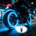 thumbnail image 1 of LED Tire Valve Stem Caps, Universal Wheel Air Valve Cover, Motion Glow Safety Light, Fits Cars Bikes Motorcycles, 4 Pcs Set, 1 of 4