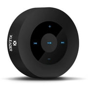 (LED Touch Design) XLeader SoundAngel A8 5W Bass Bluetooth Speaker with Waterproof Case, 15h Playtime, Perfect Small Portable Wireless Speaker for iPhone Tablet Laptop PC Shower Black