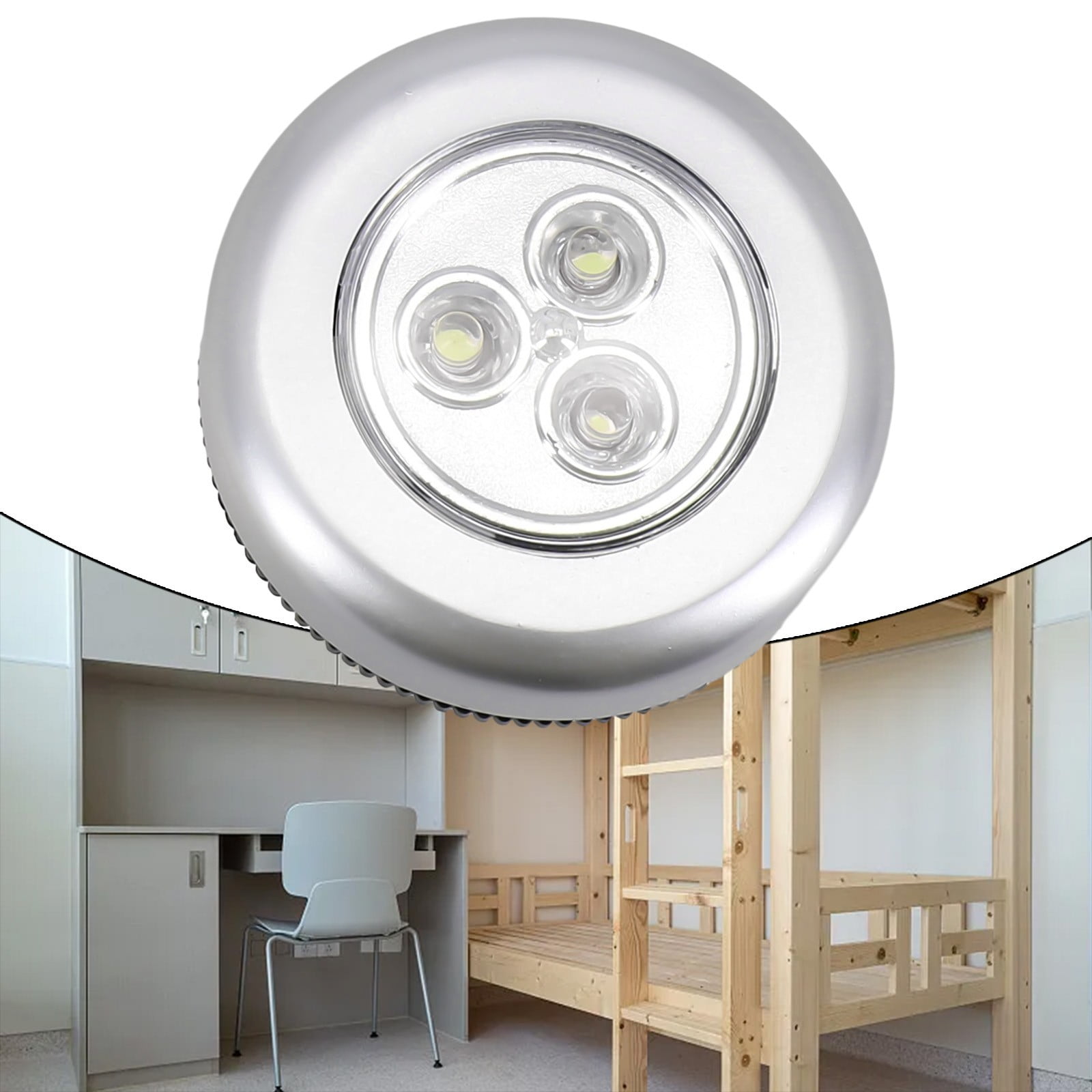 LED Touch Push On Off Light for Cabinets and Indoor Spaces - Walmart.com