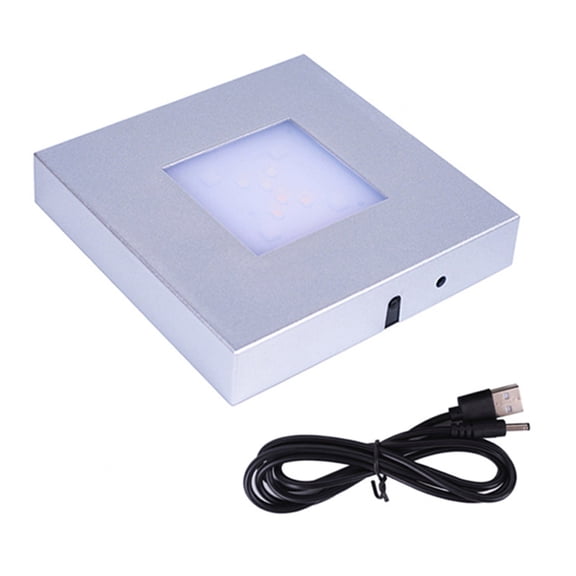 LED Touch Sensitive Crystals Atmospheres Lamp Base Featuring Dimmable Light for Jewelry Display and Home Decoration