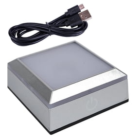 LED Touch Sensitive Crystals Atmospheres Lamp Base Featuring Dimmable Light for Jewelry Display and Home Decoration