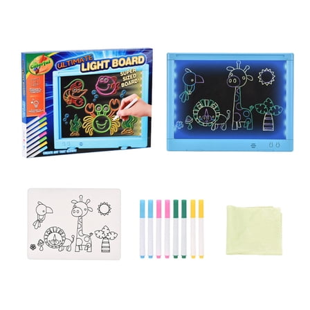 LED Tracing Light Box - Colorful Glow Drawing Tablet with 10 Tracing Cards, Kids' Educational Toy for Art Learning, Perfect Holiday & Christmas Gift