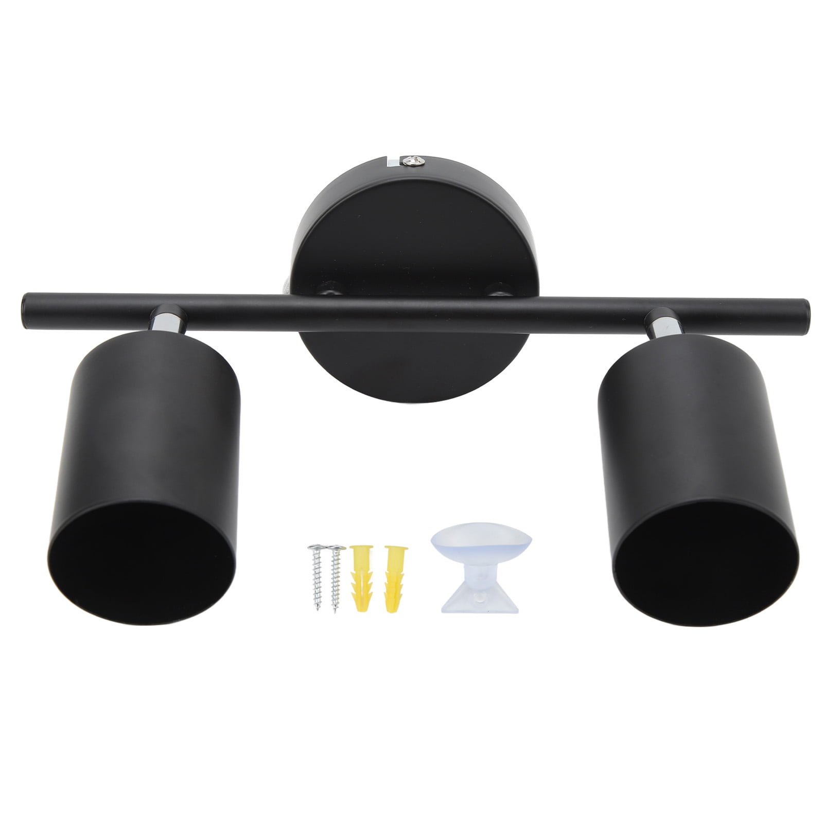 LED Track Light Kit 2 Heads 10.8in Track 90 Degrees Rotatable 2 Light ...