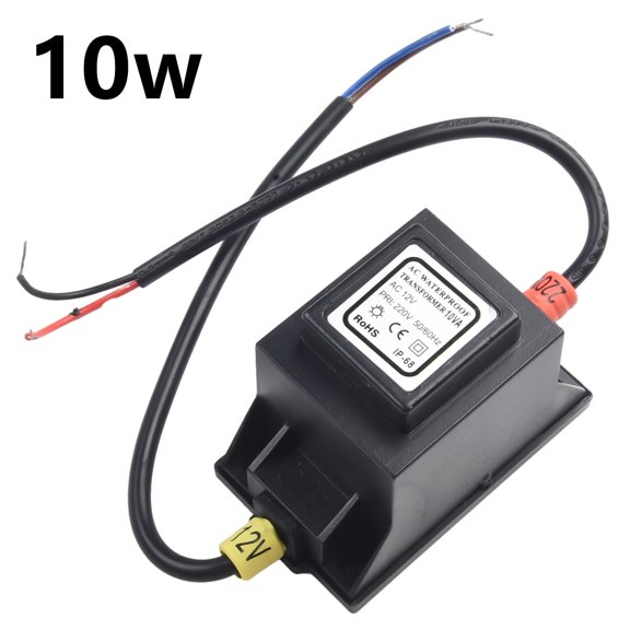 LED Transformer 12 V Power Supply AC/AC, Outdoor Power Supply Transformer IP67 Finished product