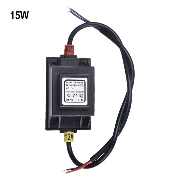 LED Transformer 12V Power Supply AC/AC 5-80W Outdoor Power Supply Transformer With EU Plug IP67 For LED Lighting Swimming Pool