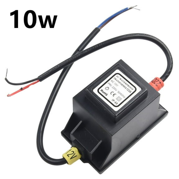LED Transformer 12V Power Supply AC/AC 5-80W Outdoor Power Supply Transformer With EU Plug IP67 For LED Lighting Swimming Pool