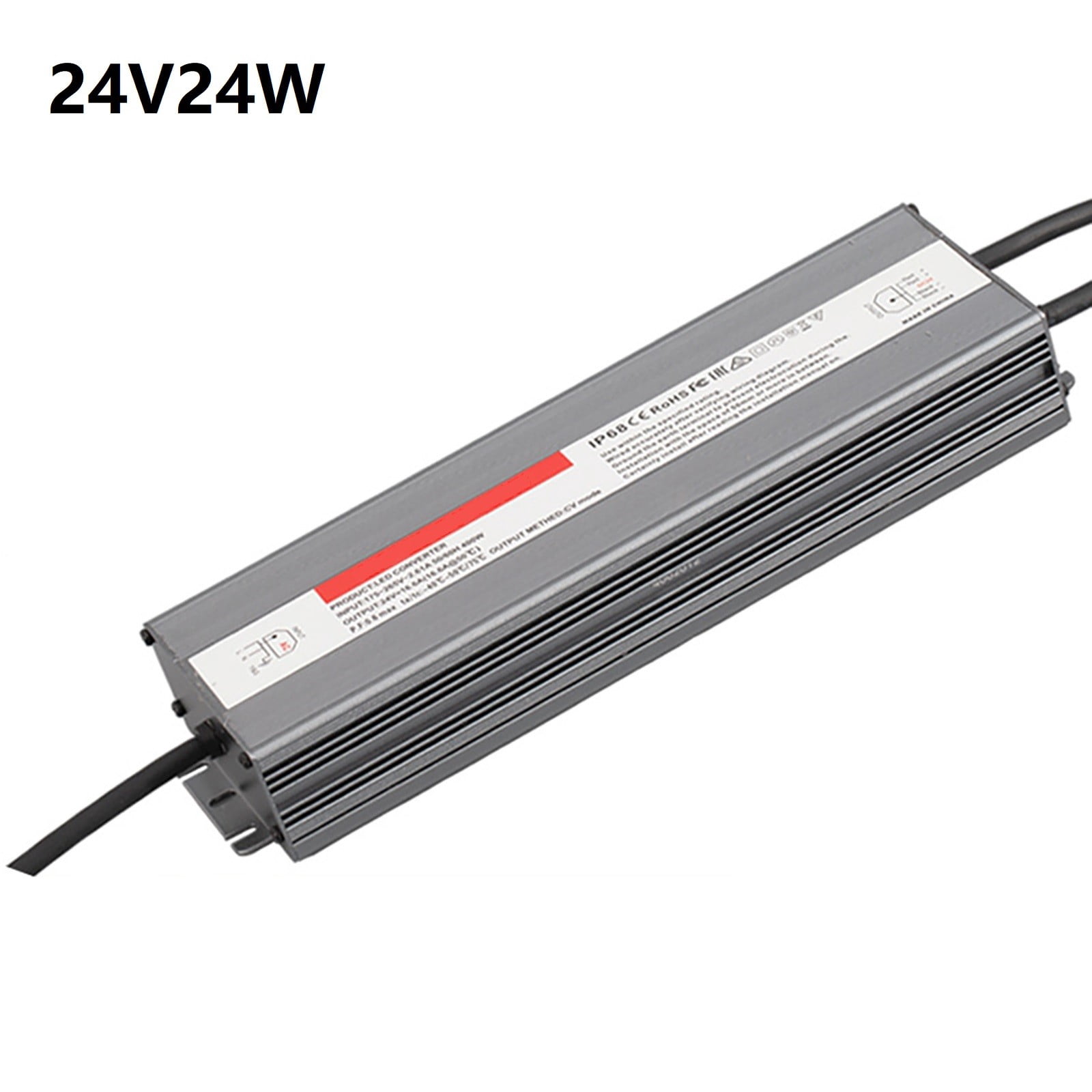 LED Transformer 230 V to 24 V, Waterproof IP68 LED Driver Switching ...