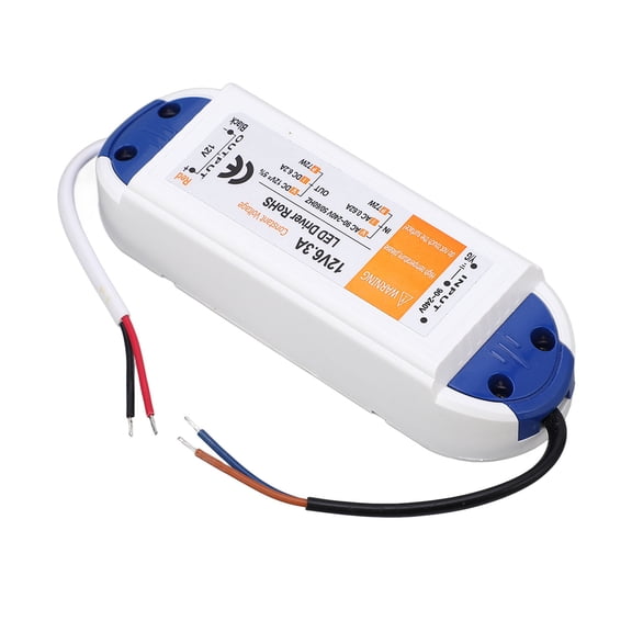 LED Transformer, Short Circuit Protection Plastic LED Driver 6.2A 72W For Outdoor Lights For LED Lighting