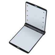 COLORPROFITKIDS LED Travel Makeup Mirror, 4.4 inch Lighted Compact Mirror, Handheld, Double Sided, Portable Folding Mirror for Pocket, Purse, Gift