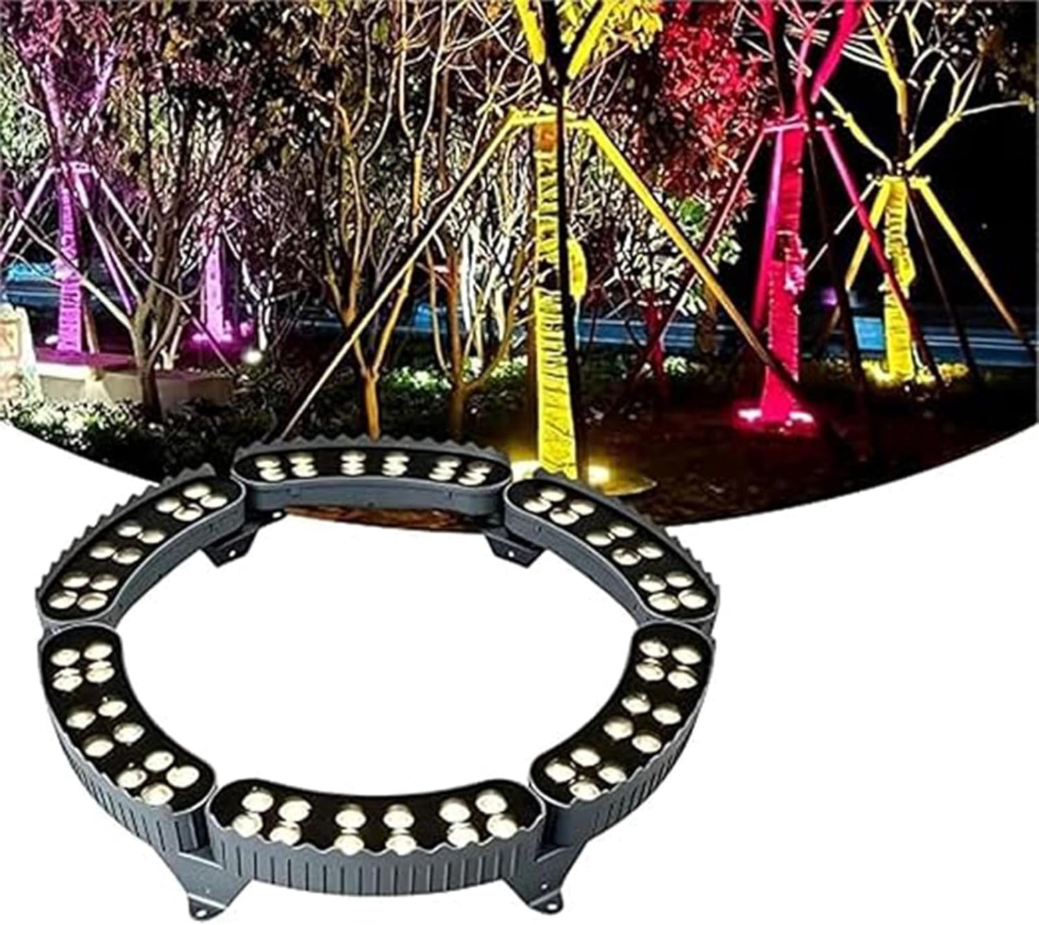 LED Tree-Hugging Ring Light - Outdoor Tree Light, IP65 Waterproof ...