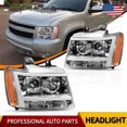 thumbnail image 1 of LED Tube DRL Projector Headlights For 2007-2014 Chevy Tahoe Suburban Avalanche, 1 of 11