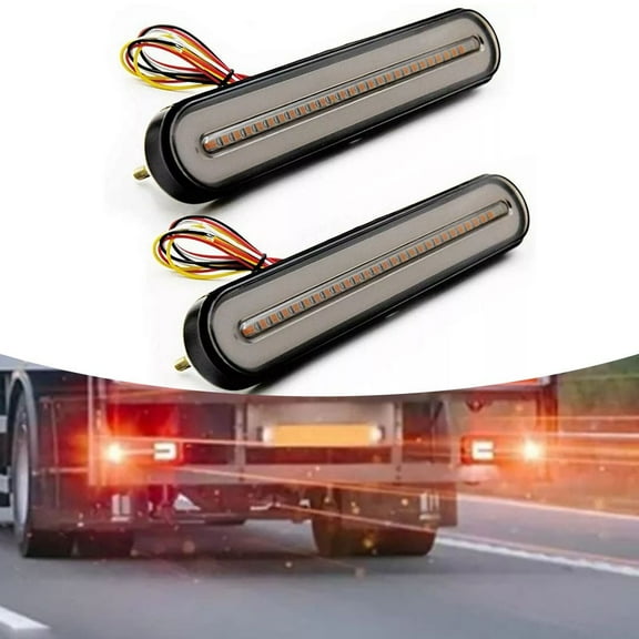 LED Turn Signal Rear Tail Light for Truck Trailer, Multifunctional Strobe Brake Lamp