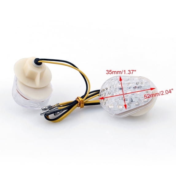 LED Turn Signals For Kawasaki ZX6R 1998-2013, ZX10R 2004-2013, White