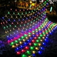 thumbnail image 1 of LED Twinkle Lights Fairy Net String Light ,8 Modes Plug-in Christmas Bush Lights, Connectable Waterproof Mesh Lights for Trees, Garden, Outdoor, Christmas Decorations (Multicolor,1.5X1.5m), 1 of 8