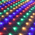 thumbnail image 1 of LED Twinkle Lights Fairy Net String Light ,8 Modes Plug-in Christmas Bush Lights, Connectable Waterproof Mesh Lights for Trees, Garden, Outdoor, Christmas Decorations (Multicolor,3X2m), 1 of 8