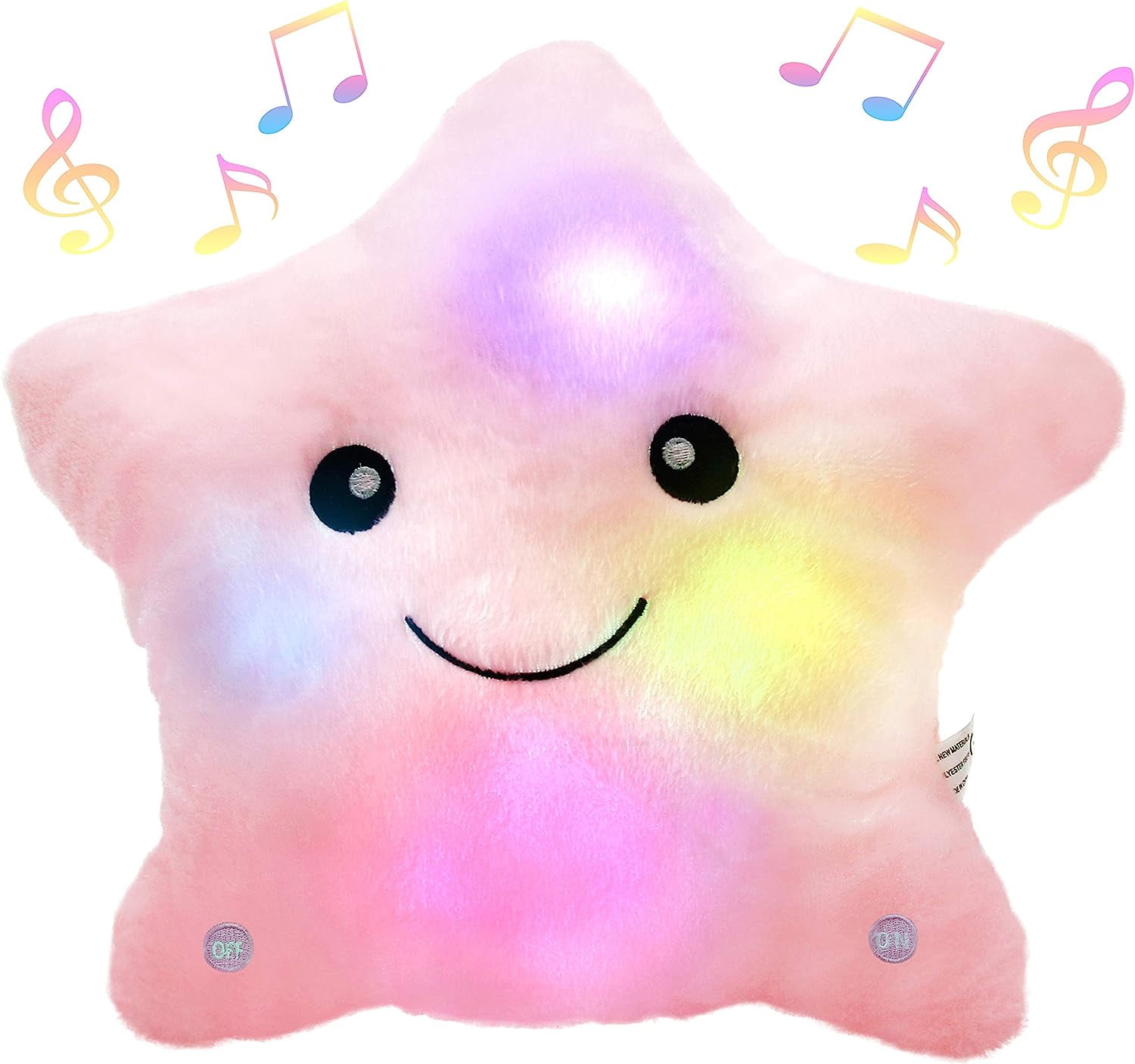 LED Twinkle Star Stuffed Animals Creative Lullaby Light up Soft Singing