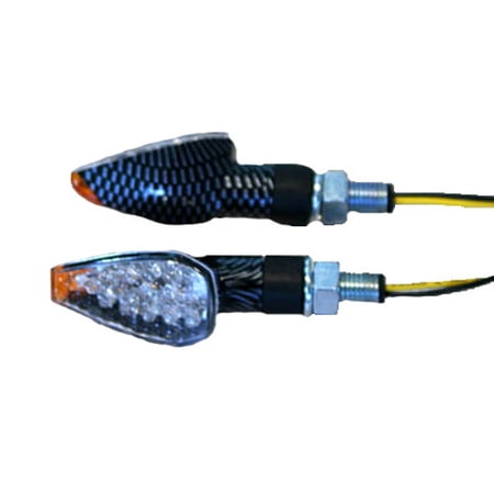 LED ULTRA MINI-MARKER LIGHTS, TRIANGLE W/AMBER TIP, C.F., SHOR