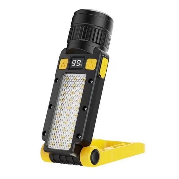LED Ultra Bright Flashlight USB Rechargeable Torch Outdoor Waterproof Emergency Camping Fishing Lantern,1 x LED Ultra Bright Flashlight,Black&Yellow