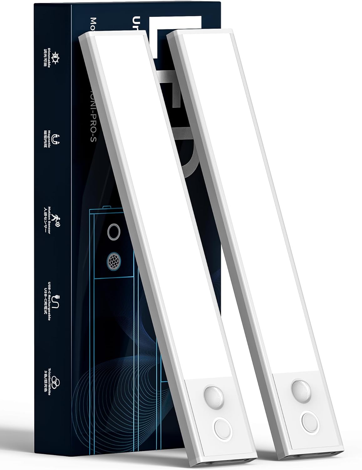 LED Under Lighting Wireless,1500mAh USBC Rechargeable LED