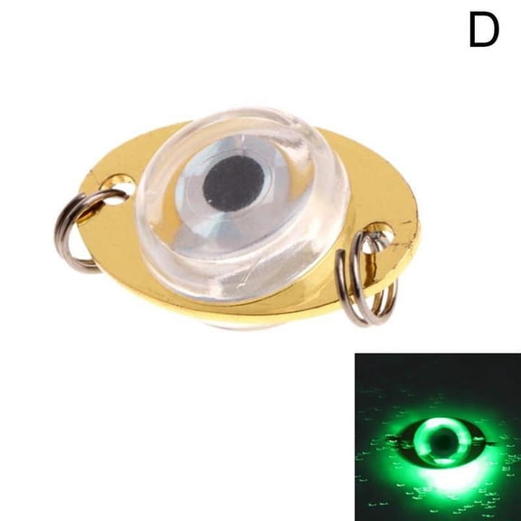 LED Underwater Fish Lure Light, 600M Depth, Steel Bait Flasher for Ice & Deep Sea Fishing