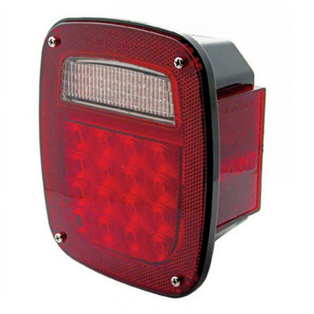 LED Universal Combination Light w/ Side Marker - 18 Red LED + 22 White LED