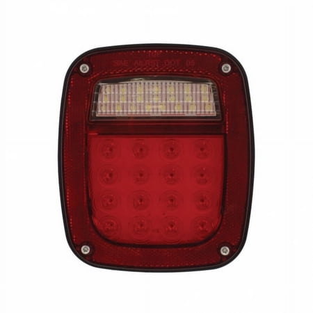 LED Universal Combination Light w/ Side Marker - 18 Red LED + 26 White LED