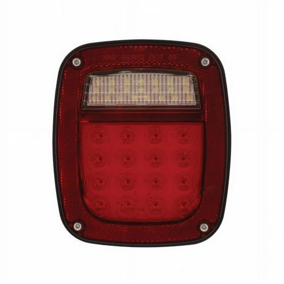 LED Universal Combination Light w/ Side Marker - 18 Red LED + 26 White LED