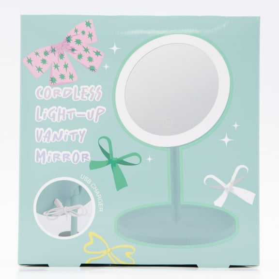 Cordless Light-Up Vanity Mirror, Three Adjustable Light Modes