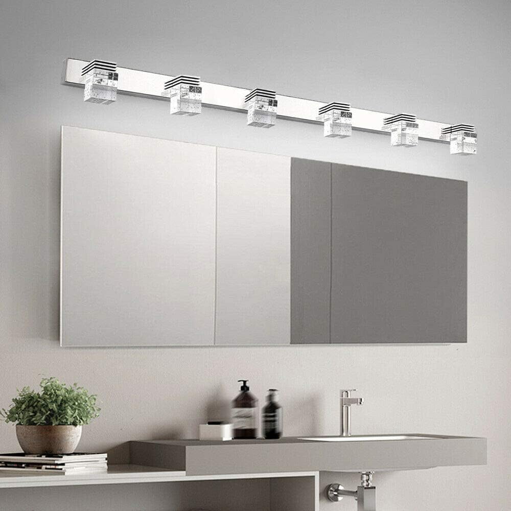 LED Vanity Light  Bathroom Toilet LED Mirror Front Light Fixture Wall Sconces Makeup Vanity Lamp (6 lights-18W)