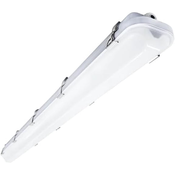 LED Vapor Tight Light 60W/50W/40W 7800lm (180W Eq.), IP65 Waterproof LED Outdoor Shop Light 6000K/5000K/4000K Vapor Proof Fixture for Parking Garage Car Wash Warehouse ETL Listed