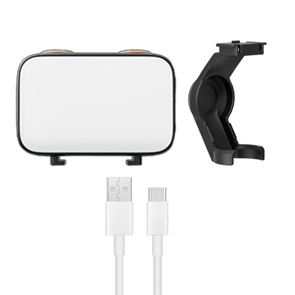 LED Video Light Fit Adjustable Brightness Portable for Pocket 3 Action Camera