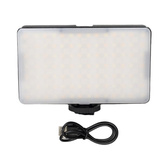 LED Video Light Photography Lighting with 140 Lamp Beads High Brightness Light Diffuser and Easy Mount for Cameras