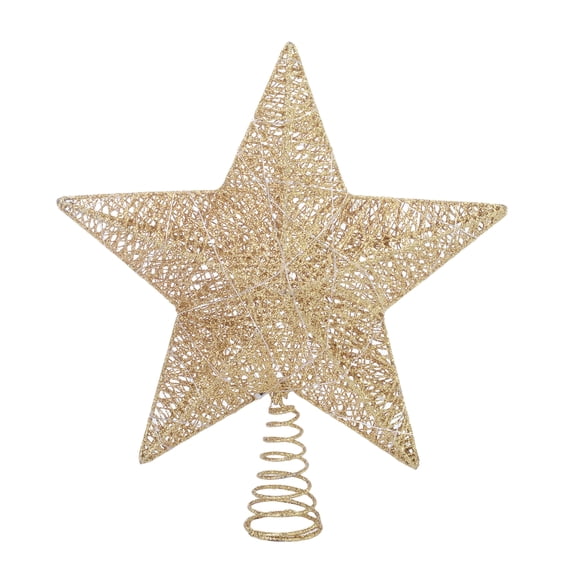 LED Star Christmas Tree Topper, Gold, 15", by Holiday Time