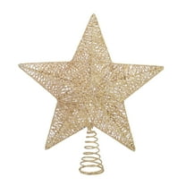 LED Star Christmas Tree Topper, Gold, 15", by Holiday Time