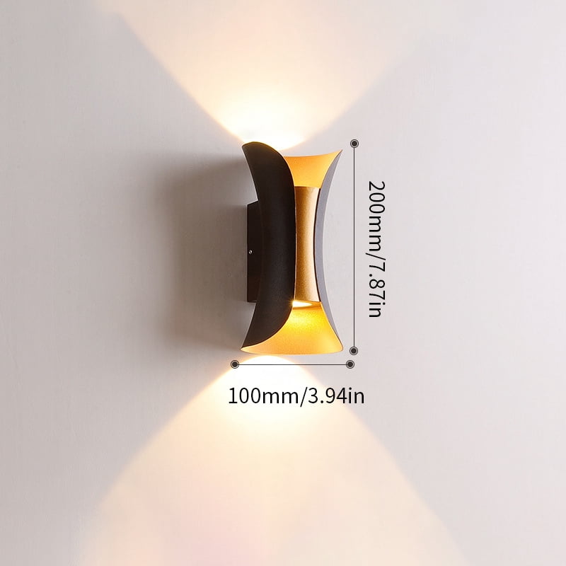 LED Wall Lamp Light 10W 85-265V Cold White Warm White ABS Material Waterproof Rainproof Modern Minimalist Style Home Outdoor (AC85-265V（For 110V）,Warm White)