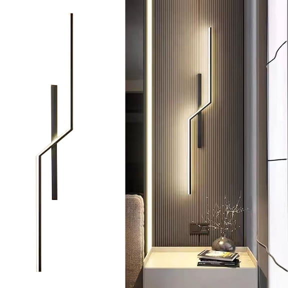 LED Wall Lamp, Modern Indoor Lighting Fixture For Living Room Bedroom Bedside Staircase Hallway And Home Decoration With Energy Saving Illumination Design Black