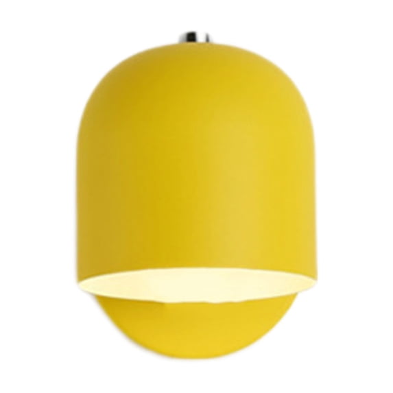 LED Wall Lamp - Modern Wall Light for Bedroom, Study, and Hallway, Space-Saving, Decorative Bedside Lighting,Yellow
