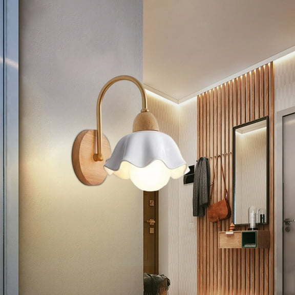 LED Wall Lamp, Mood Corridor Wall Light, Living Room Wall Lamp, Hotel Entrance Decorative Light, Bedroom Wall Sconce, Modern Ceramic Wall Lamp, Energy-Saving LED Wall Light