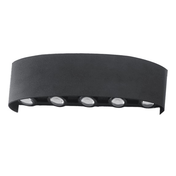LED Wall Lamp Outdoor IP65 Waterproof Up Down Luminous Lighting Indoor Stair Garden Sconce Light Plastic AC110-220V
