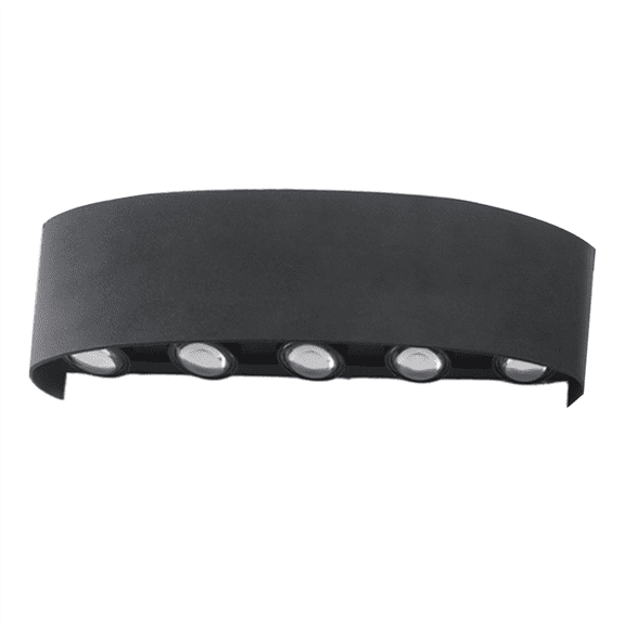 LED Wall Lamp Outdoor IP65 Waterproof Up Down Luminous Lighting Indoor Stair Garden Sconce Light Plastic AC110-220V