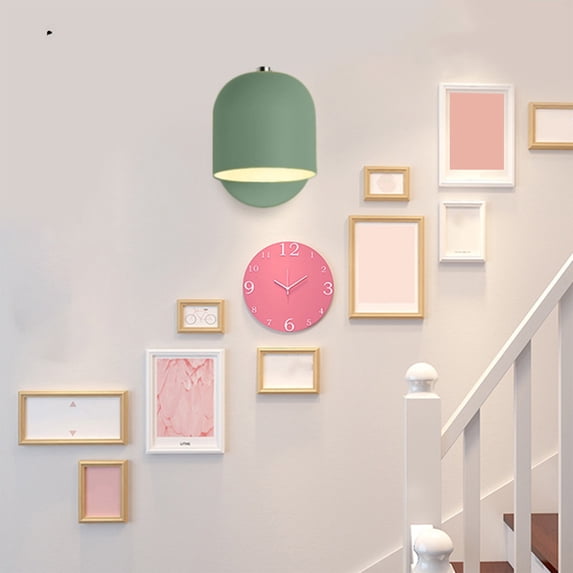 LED Wall Lamp, Study Bedroom Bedside Iron Mounted Lamp with Energy-Saving Light Source for Entrance Hall Hotel Room Use, Decorative Adjustable Wall Sconce for Reading and Ambient Lighting