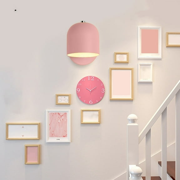 LED Wall Lamp, Study Bedroom Bedside Iron Mounted Lamp with Energy-Saving Light Source for Entrance Hall Hotel Room Use, Decorative Adjustable Wall Sconce for Reading and Ambient Lighting