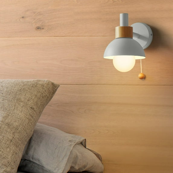 LED Wall Lamp for Bedroom & Living Room - Iron Bedlight with Decorative Design, 16x15x15 cm, Energy-Saving Lighting in Yellow, Pink, Green, White