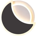 thumbnail image 1 of LED Wall Light, 15W Modern Acrylic Wall Sconces, 3000K/6000K Metal Decorative Wall Mounted Night Light for Bedroom, Pathway, Staircase, Bedroom, Balcony,Black,3000K, 1 of 7