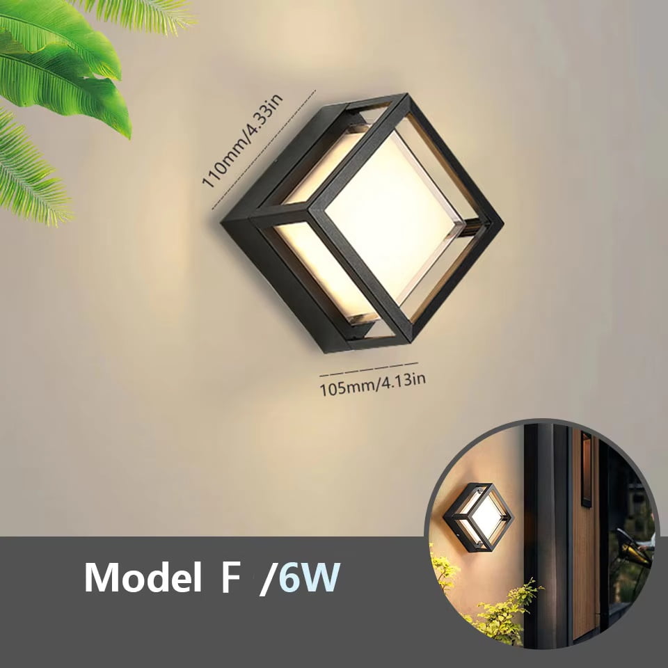 LED Wall Light Motion Sensor Outdoor Lighting Waterproof IP66 LED Porch Lights Balcony Garden Lights Outdoor Wall Lamp