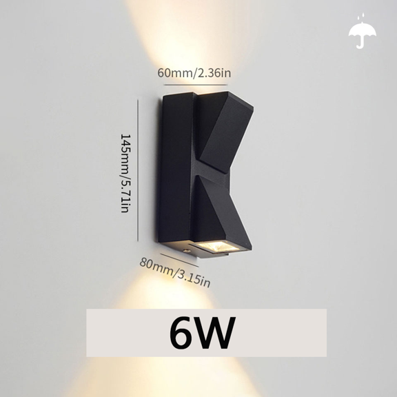 LED Wall Light Outdoor Waterproof IP66 Porch Garden Wall Lamp & Indoor Bedroom Bedside Decoration Lighting Lamp