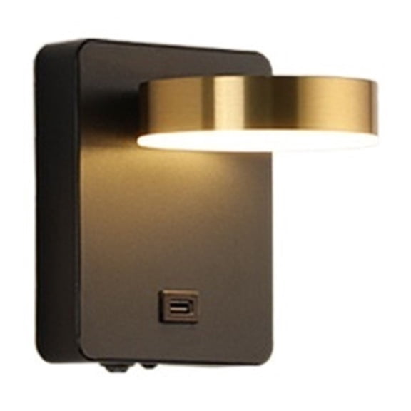 LED Wall Light, Wall Mount Cordless Light, USB Charging Port For Reading Den Bedside ,Picture Lights for Wall