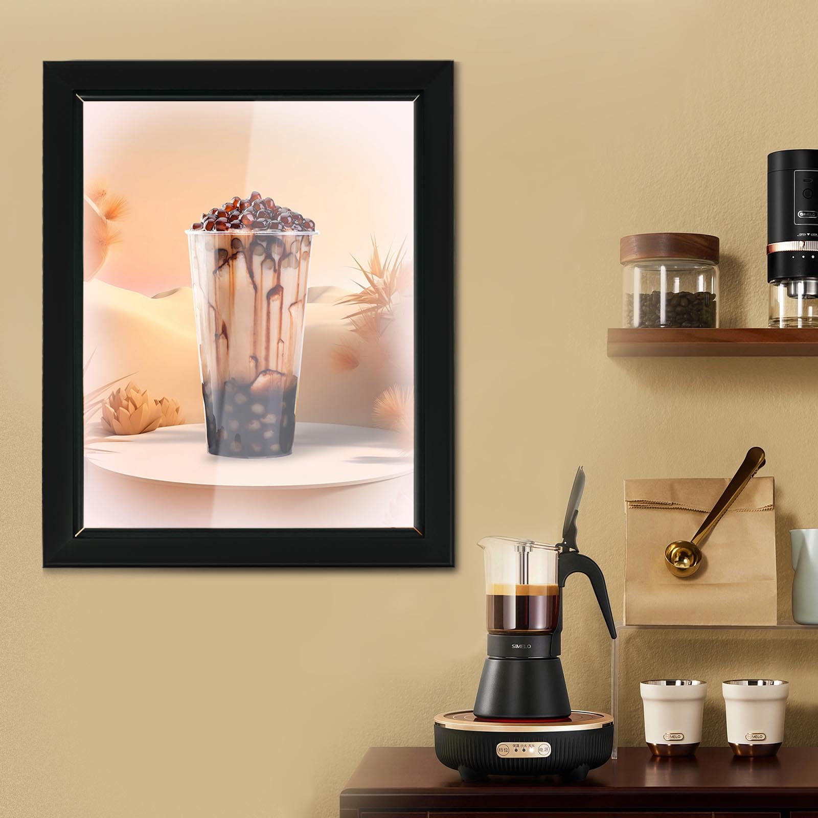 LED Wall-Mounted Poster Frame with High-Quality Aluminum Alloy \u0026 Acrylic –  18W Energy-Efficient Light Display for Shops, Offices, and Home Decor, image size:1600x1600