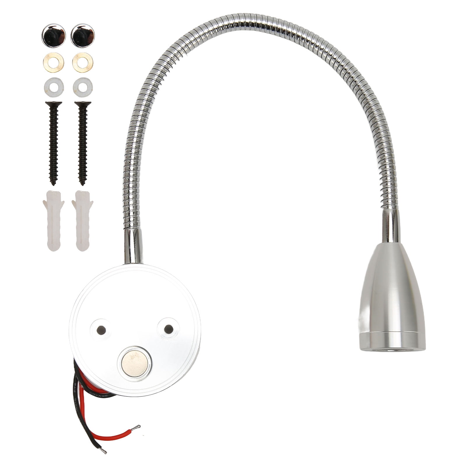 LED Wall Mounted Reading Light Touch Control 3 Color Temperature