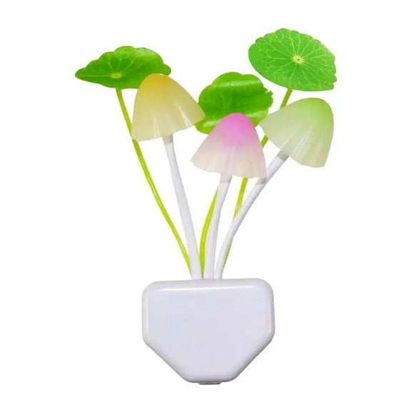 LED Wall Night Lights Mushroom Plants Style Sensor Lamp for Kids Sleeping L2G1